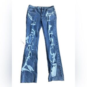 Stylish Distressed Women Jeans, XL